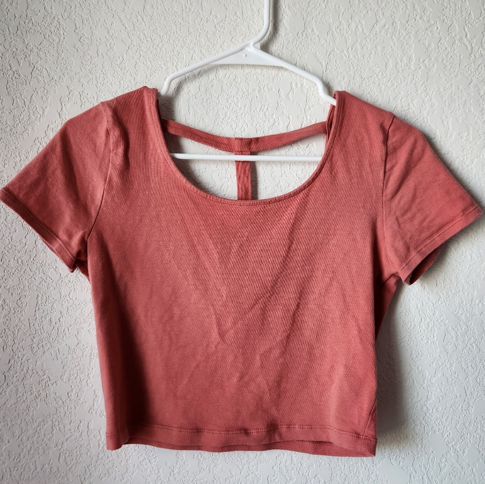 Charlotte Russe Pink Crop Top with Stylish Design